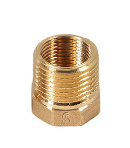 Футорка  1/2 х 1/4" (латунь)  KAISER