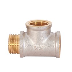 Тройник 1/2" г/г/ш (ник/латунь)  WaterMark /10 шт/   