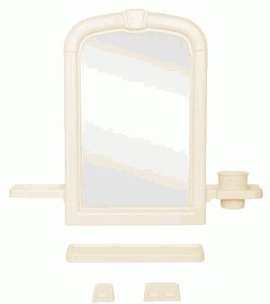 набор для ванной BEROSSI "Оптима" 6133 слоновая кость