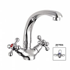 смеситель кухня LEDEME литой излив большой корпус керамика L4412