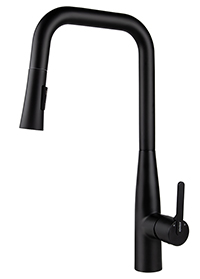 22144-9  KAISER Claro Кухня с вытяжной лейкой Ø35, латунь, Black matt