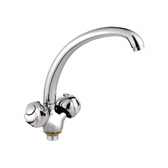 смеситель кухня LEDEME литой излив с гайкой керамика L4226-2