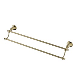 4008 Держатель полотенца(прямой) двойной KAISER бронза (латунь)