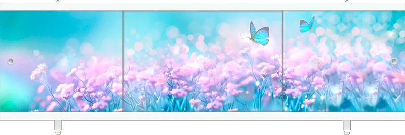 экран под ванну Ультралёгкий АРТ 168 Цветочная фантазия