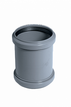 Муфта 110 ПП WaterMark (двухраструбная) с упором