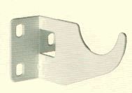 кронштейн д/радиатора односторонний белый полимер