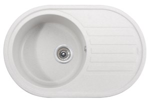 Мойка-Гранит "KAISER"  770x500x200 White(овальная)