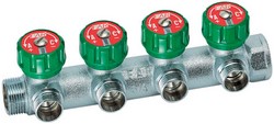 Коллектор 3/4" х 1/2" - 4 вых. (д.р.) рег. упл. FAR