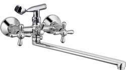 2005  VIKO ванна крест кер (шар/перекл.) плоский излив L-35см 