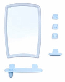 набор для ванной BEROSSI 4108 светло-голубой