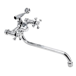 2715  VIKO ванна  крест, цинк  (карт/перекл.) круглый излив 30см