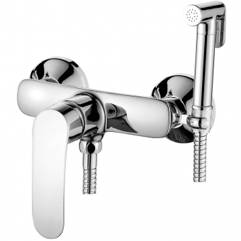 смеситель настенный LEDEME с гигиеническим душем L5272