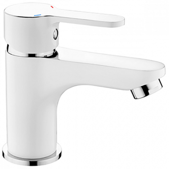 смеситель умывальник LEDEME картридж д.35мм, белый, L1003W