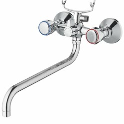 2425  VIKO ванна круг (карт/перекл.) круглый излив 34см (латунь)