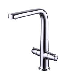 17133  KAISER Topaz кухня круг 2-х вентильный "Г"- излив