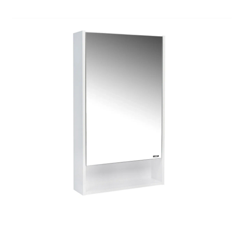 шкаф-зеркало Мальта 50 правый/левый без света, белый 13,4х50х85