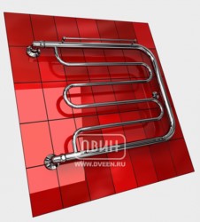 Полотенцесушитель ДВИН D 60/60 1-1/2" С полкой Водяной (К0)