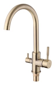 5134  VIKO кухня боковой под фильтр (латунь) Ф35 с гайкой Bronze