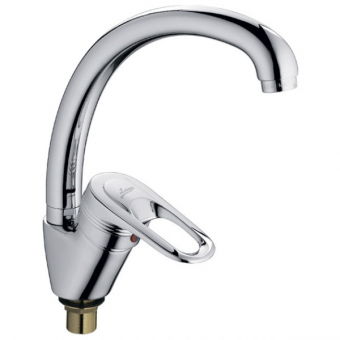 смеситель кухня LEDEME картридж д.40мм, утка, с гайкой, L5956