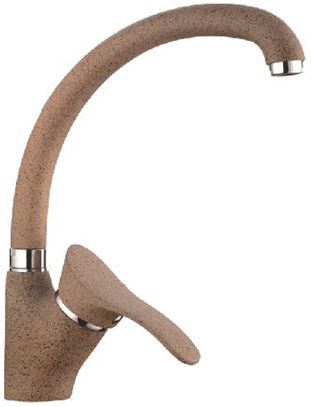 смеситель кухня LEDEME картридж д.40мм, песочный пляж матовый L4101-300