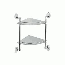 полка LEDEME угловая 2-ярусная, стекло L3307-2