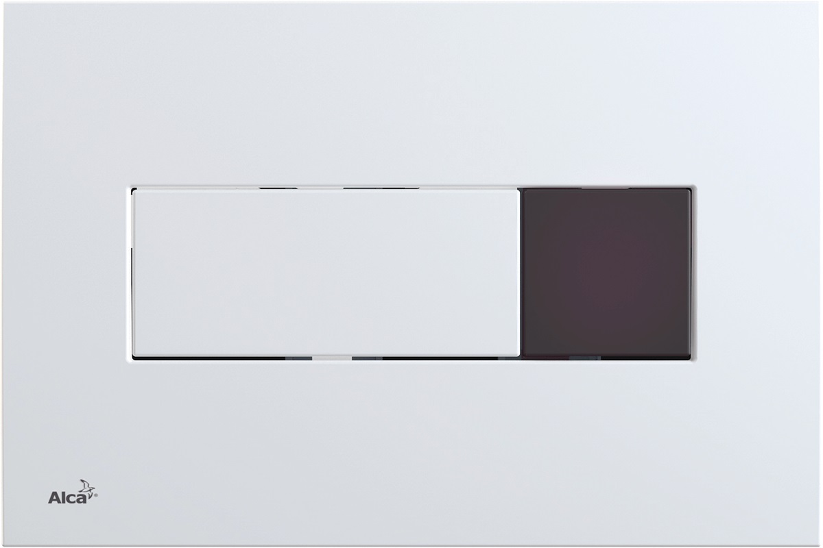 кнопка управления системой инсталляции M370S сенсорная белый (подключение к сети) Alcadrain