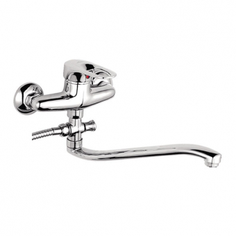 смеситель ванна LEDEME длинный излив L2128