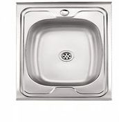 мойка нерж.накл. LEDEME 500*500*140 (0, 4мм) выпуск малый МАТОВАЯ без сифона L75050