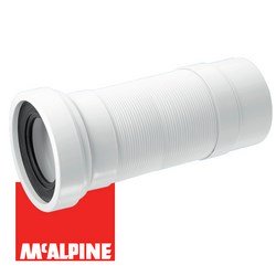 Гофра WC для унитаза 330мм "McALPINE" WC-F33P 1.0м /без леп