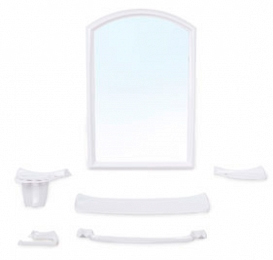 набор для ванной BEROSSI "Стима" 10001 снежно-белый