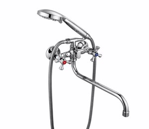 1555  VIKO ванна  крест, цинк, (карт/перекл.) излив 28см. 24 шлица