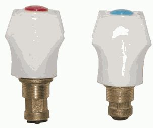 комплект для смесителя (маховик + кран-букса простая) по 2шт Сумы 1395М