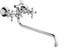 2305  VIKO ванна крест (шар/перекл.) 1-jet, круглый излив 35см (латунь)