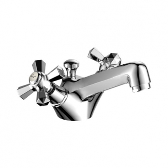 смеситель умывальник LEDEME крест литой излив керамика L1090