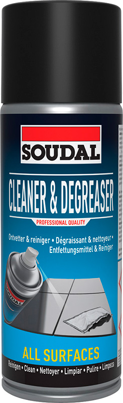 очиститель и обезжириватель поверхностей  SOUDAL CLEANER & DEGREASER 6*400мл (119708)