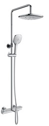 01182 KAISER Elite душевая система  с термостатом (стац. лейка 242mm*242mm)