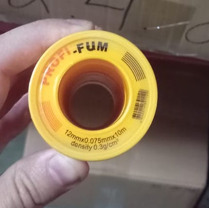 Лента ФУМ  12mm*0.075mm*10m "маленькая" (ProFi) /строго по 10 шт