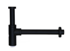 958L-Bl Сифон KAISER для раковины б/вып. Black matt