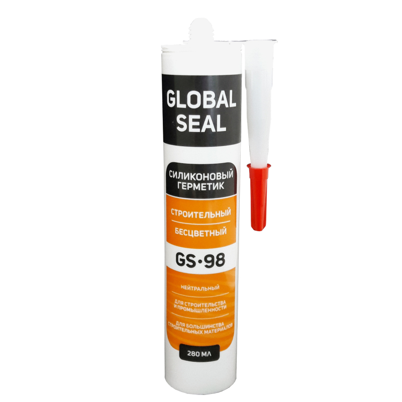 герметик GlobalSeal силикон нейтральный бесцветный 280мл GS98