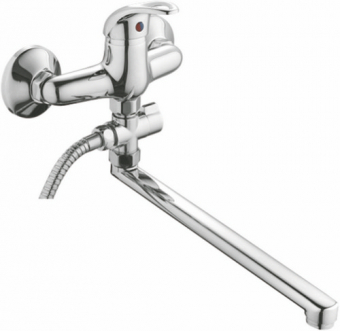 смеситель ванна LEDEME картридж д.35мм длинный излив L-30 L2115