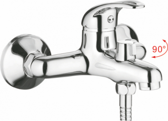 смеситель ванна LEDEME картридж д.35мм короткий излив L3015