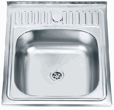 мойка нерж.накл. LEDEME 500*600*140 (0, 4мм) выпуск малый МАТОВАЯ без сифона L75060