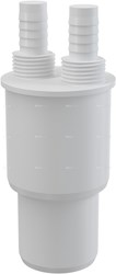 Адаптер  д/подключения слива с 2-мя отводами 1/2"x 50/40мм/ Alca PLAST