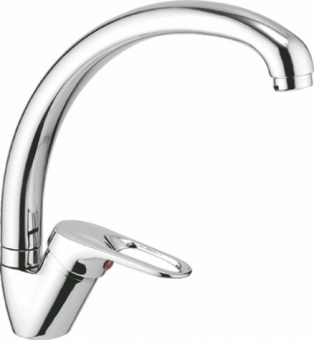 смеситель кухня LEDEME картридж д.35мм утка, цинк L4137-B