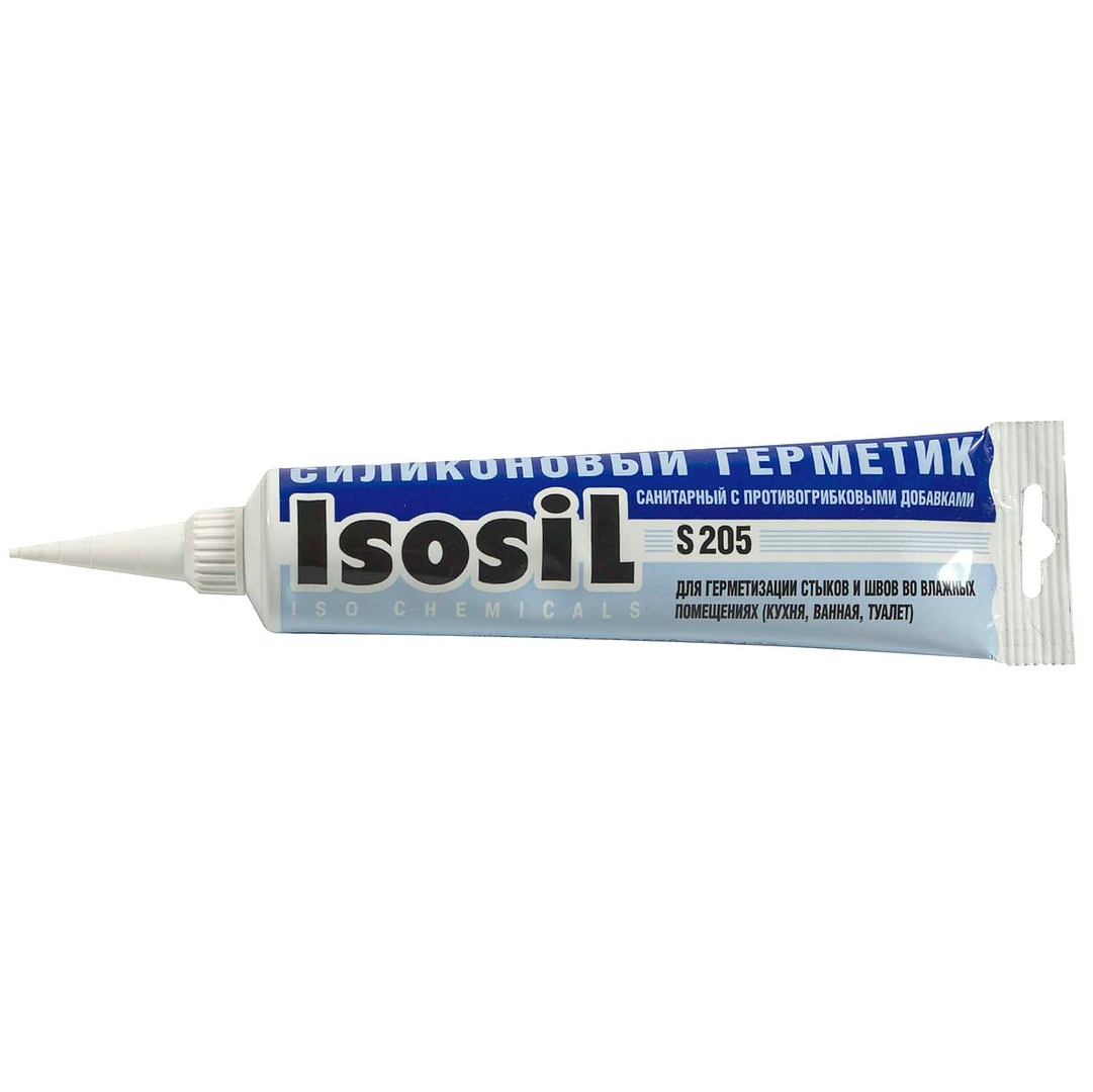 герметик Isosil силикон санитарный бесцветный 115мл S205