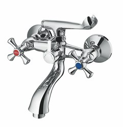 1512  VIKO ванна к/н крест, цинк (карт/переключатель) 