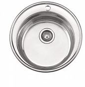 мойка нерж.врез.круг LEDEME 510*180*180 (0, 8мм) выпуск 3 1/2" ГЛЯНЦЕВАЯ L85151