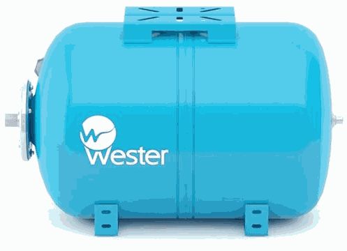 бак мембранный Wester WAO 80 для водоснабжения горизонтальный, 80л