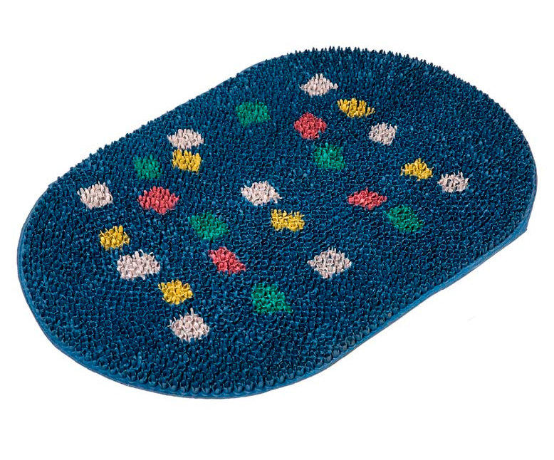 Коврик придверный "Травка" (Grassmats) синяя 40х60 мм