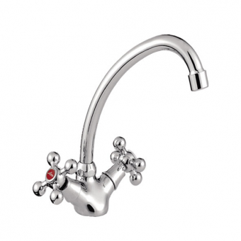 смеситель кухня LEDEME крест керамика L4119